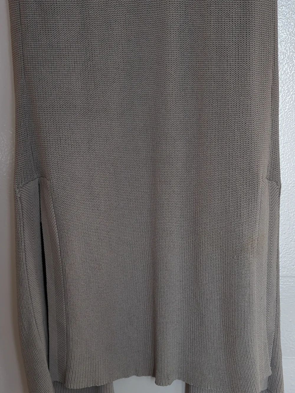 Wilfred Sleeveless Long Cardigan Long Vest Light Heather Grey S - Picture 12 of 14